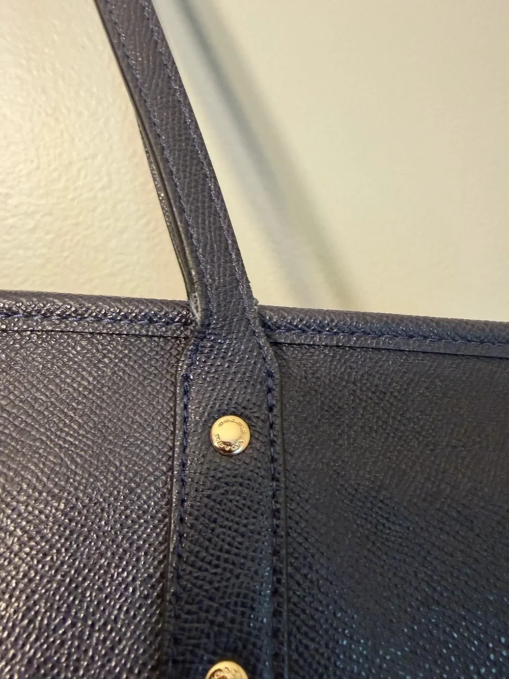 Coach Navy City Tote